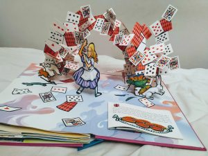 Alice in Wonderland pop up cards